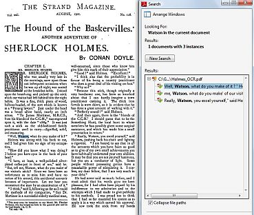 OCR facsimile of The Hound of the Baskervilles